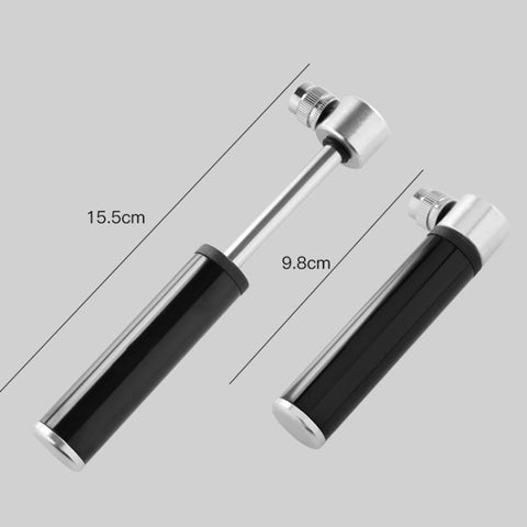 Manual Mini Portable Bicycle Aluminum Alloy Pump, Inflator Silver, Inflator Black, Inflator Red