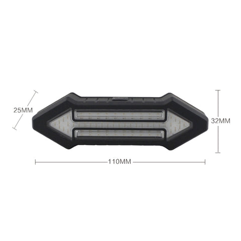 Bicycle Tail Light Intelligent Wireless Remote Control Turn Signal Warning Light, Turn Signal Warning Light