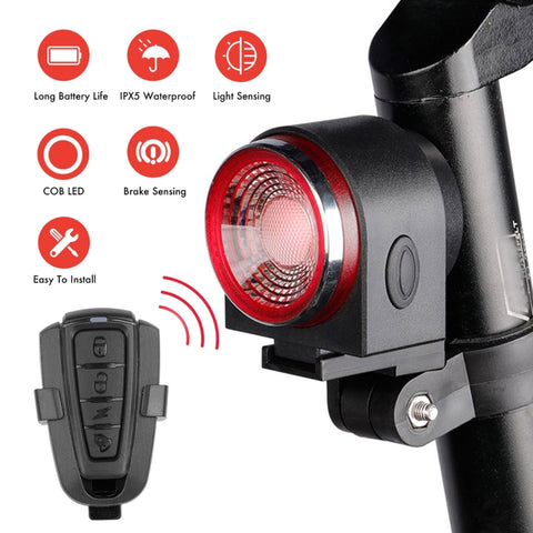 Antusi A8 Portable Rechargeable Rear Light Wireless Theft Alarm, A8