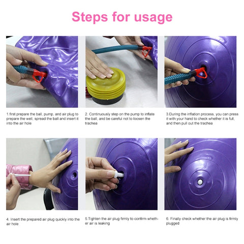 Thickening Explosion-proof Big Yoga Ball Sport Fitness Ball Environmental Pregnant Yoga Ball, Diameter: 65cm, 65cm(Pink), 65cm(Blue), 65cm(Purple)