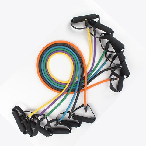 Fitness Exercise Resistance Bands Stretch Elastic Rope Workout Yoga Rally Muscle Training Exercise Rope, Size:5*8*1200mm, Random Color Delivery, Size:5*8*1200mm