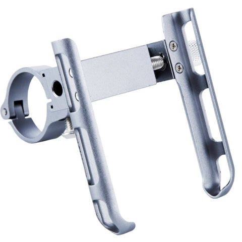 BIKERSAY MP007 Universal Aluminum Alloy Motorcycle Bicycle Phone Holder, MP007(Titanium Color)