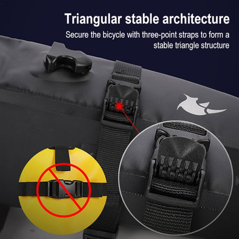 Rhinowalk TF551 2.5L Full Waterproof Bicycle Saddle Bag, TF551 2.5L