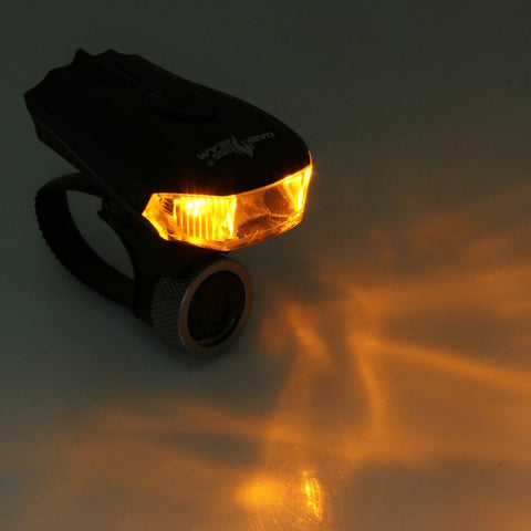 Waterproof USB Rechargeable 5 Modes Yellow & White Light 400LM COB LED Bike Taillight, Yellow & White Light Bike Taillight