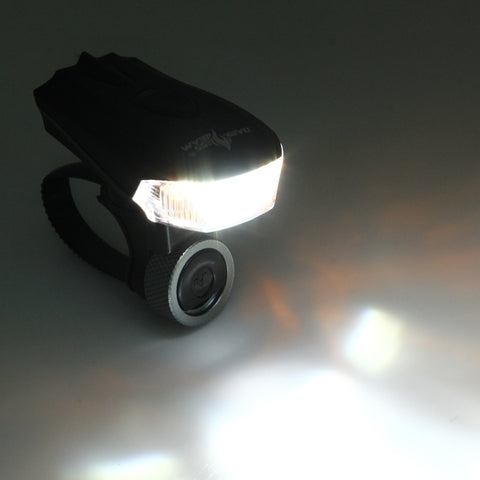 Waterproof USB Rechargeable 5 Modes Yellow & White Light 400LM COB LED Bike Taillight, Yellow & White Light Bike Taillight