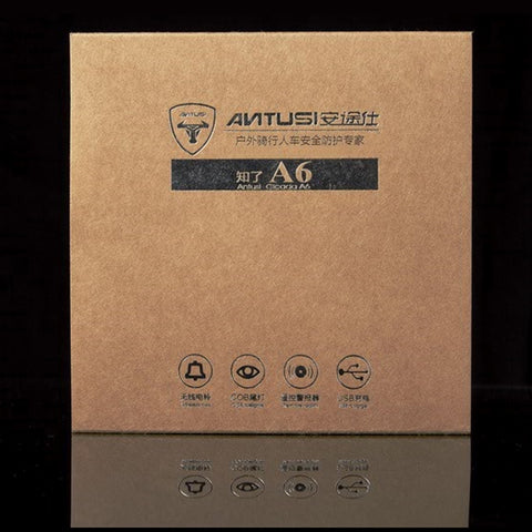 ANTUSI A6 USB Charging COB Light Source Smart Cycling Bike Warning Alarm Tail Light with Remote Control, A6