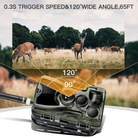 HC801G 3G WCDMA Waterproof IP66 IR Night Vision Security Hunting Trail Camera, 120 Degree PIR Angle, HC801G 3G WCDMA