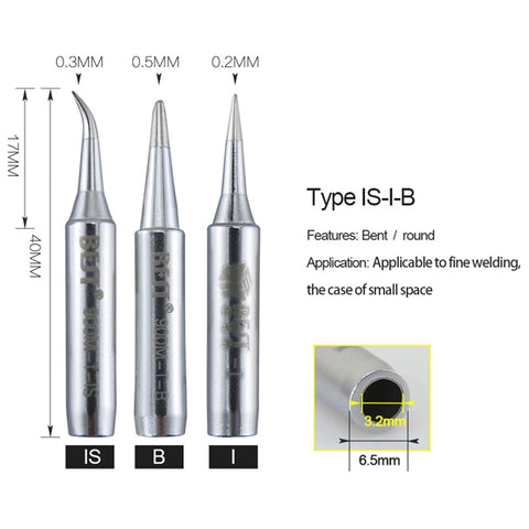 BEST Longevity Series Soldering Tip Welding Contact Head 900M-T-I, 900M-T-I