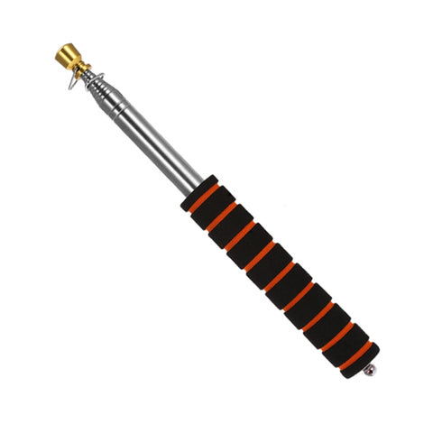 2.5M 11 Knots Multi-function Telescopic Stainless Steel Sponge Golden Head Teaching Stick Guide Flagpole Signal Flag, 2.5M 11 Knots