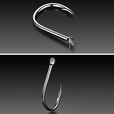 ISE 500 PCS Mixed Size Fish Barbed Hook Fishing Hooks, 3-12#