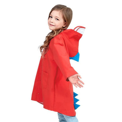 Cartoon Dinosaur Children Fashion Raincoat Size: S, Size: S