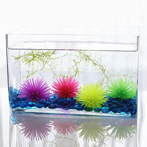 Aquarium Articles Decoration TPR Simulation Sea Urchin Ball Coral, Size: M, Diameter: 10cm, Size: M