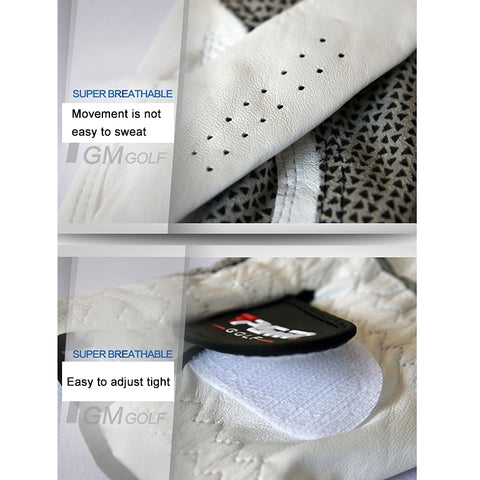 PGM Left Hand Sheepskin Anti-slip Particle Golf Men Gloves, Size: 24#, Size: 24#