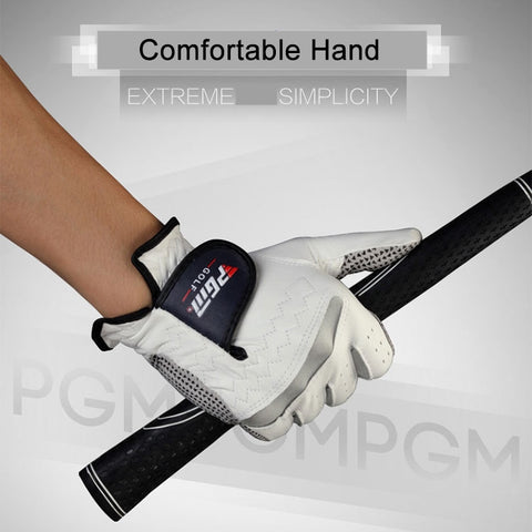 PGM Left Hand Sheepskin Anti-slip Particle Golf Men Gloves, Size: 24#, Size: 24#