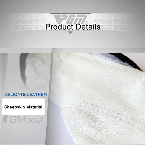 PGM Left Hand Sheepskin Anti-slip Particle Golf Men Gloves, Size: 24#, Size: 24#