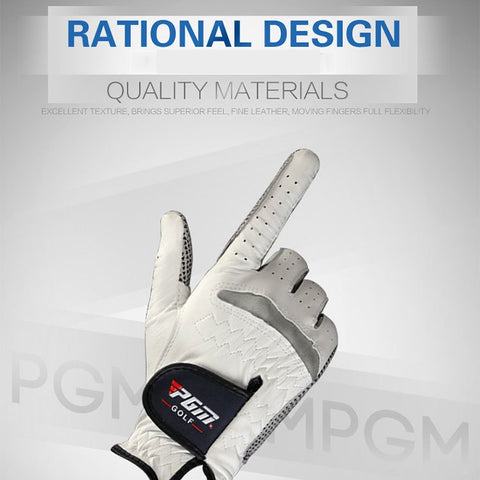 PGM Left Hand Sheepskin Anti-slip Particle Golf Men Gloves, Size: 25#, Size: 25#