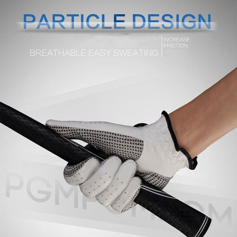PGM Left Hand Sheepskin Anti-slip Particle Golf Men Gloves, Size: 25#, Size: 25#