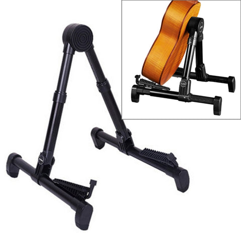 Simple Folding Vertical Guitar Violin Ukulele Bracket Musical Instrument Stand, OG3909AA, OG3909B, OG3909J, OG3909L, OG3909P, OG3909R, OG3909S