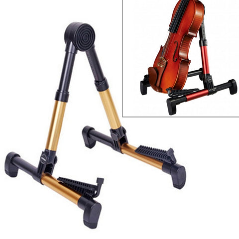 Simple Folding Vertical Guitar Violin Ukulele Bracket Musical Instrument Stand, OG3909AA, OG3909B, OG3909J, OG3909L, OG3909P, OG3909R, OG3909S