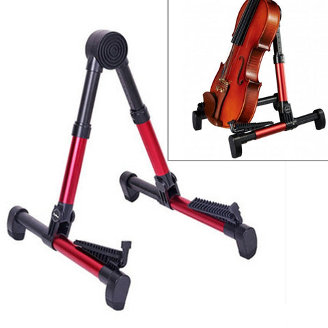 Simple Folding Vertical Guitar Violin Ukulele Bracket Musical Instrument Stand, OG3909AA, OG3909B, OG3909J, OG3909L, OG3909P, OG3909R, OG3909S