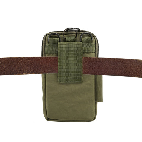 Outdoor Phone Carrying Case Pouch Nylon Crossbody Shoulder Cell Phone Holster Waist Belt Wallet Bag with Carabiner