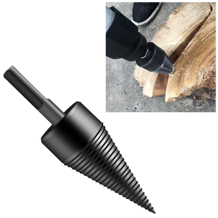 Household Domestic Woodcutter Drill Electric Wooden Split Cone Drill 42mm Hexagon Shank, 42mm Hexagon Shank
