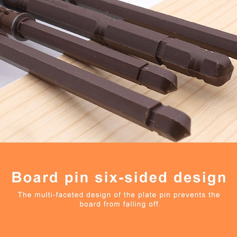 10 PCS Concealed Layer Board Pin Wall Bookshelf Invisible Bulkhead Nail, 10x100mm, 10x100mm