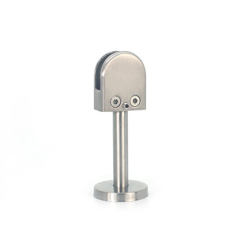 201 Stainless Steel Glass Fish Mouth Support Rod Fixing Clip with 14x100mm Rod, Specification: S, S, with 14x100mm Rod