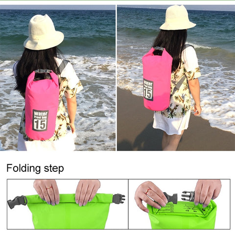 Outdoor Waterproof Dry Dual Shoulder Strap Bag Dry Sack, Capacity: 30L, 30L