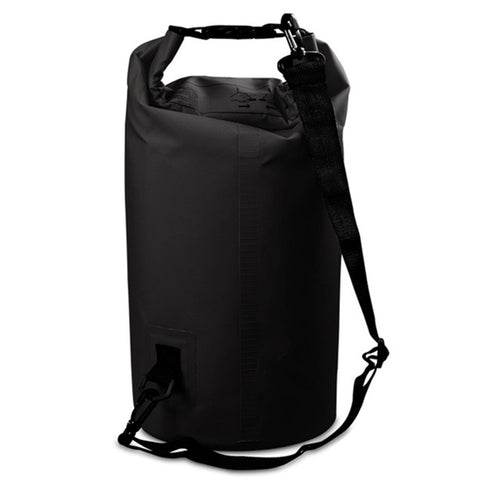 Outdoor Waterproof Double Shoulder Bag Dry Sack PVC Barrel Bag, Capacity: 20L, Capacity: 20L (Black), Capacity: 20L (Dark Blue), Capacity: 20L (Orange), Capacity: 20L (Pink), Capacity: 20L (Green), Capacity: 20L (Sky Blue), Capacity: 20L (Yellow)