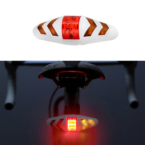 Bicycle Tail Light Intelligent Wireless Remote Control Turn Signal Warning Light, USB Rechargeable