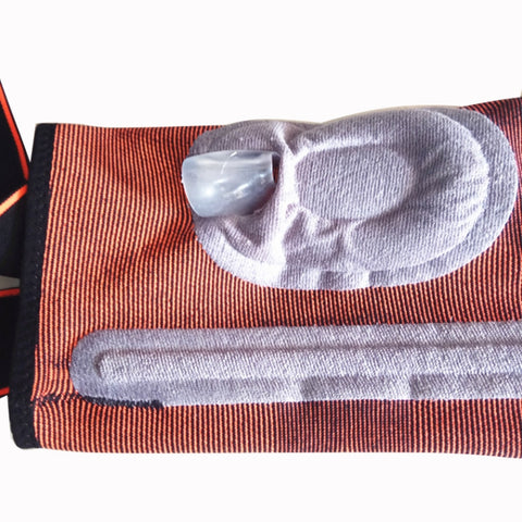 Sports High Elastic Shockproof Non-slip Silicone Knee Support Guards with Pressure Strip Size: XL, XL