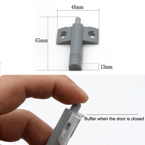 20 PCS Aircraft Shape Back Buffer Cabinet Door Anticollision Damper Shock Absorber, Back Buffer (Grey), Back Buffer (White)