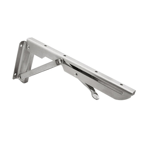 20 inch K Type Wall-mounted Foldable Stainless Steel Spring Storage Shelf for Dining Table, 20 inch