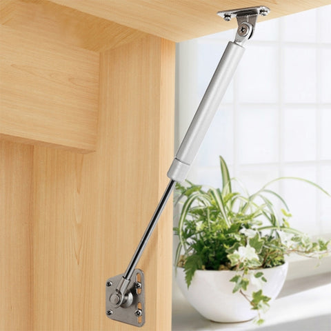 Iron Head Cabinet Gas Holder Hydraulic Rod Buffer Telescopic Strut, 10 inch 80N (8kg), Iron Head, 10 inch 80N (8kg)
