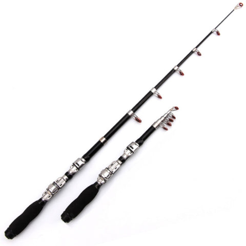 36cm Portable Telescopic Sea Fishing Rod Mini Fishing Pole, Extended Length : 2.1m, 2.1m