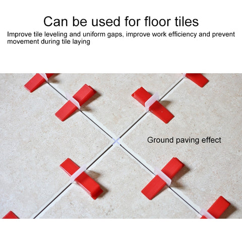 100 PCS Tile Floor Locator Insert Tile Leveler Wedge Leveling Machine for Plate Flattening System Aid Tool OG6480, Tile Floor Locator