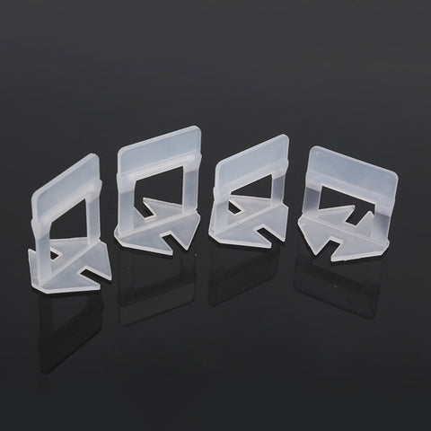 100 PCS 2.5mm Tile Leveling System Clips Kit Wall Floor Tile Spacer Tiling Tool for Paving Locator Tool OG6480, 2.5mm