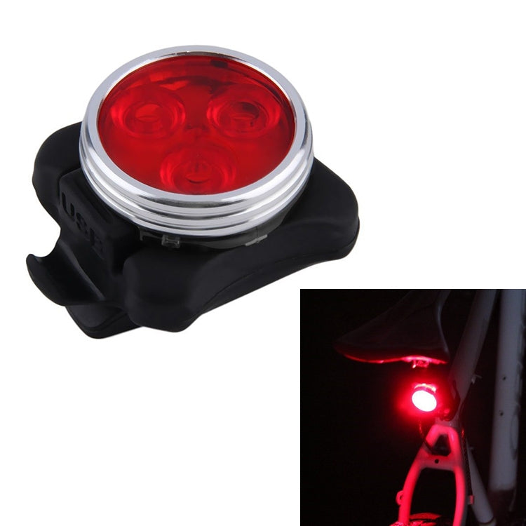 COB Lamp Bead 160LM USB Charging Four-speed Waterproof Bicycle Headlight / Taillight Set,  Red Light 650MA, Red Light