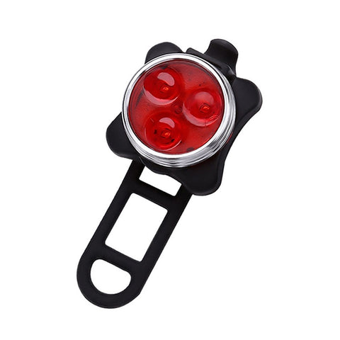 COB Lamp Bead 160LM USB Charging Four-speed Waterproof Bicycle Headlight / Taillight Set,  Red Light 650MA, Red Light