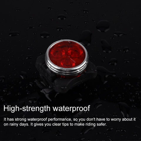 COB Lamp Bead 160LM USB Charging Four-speed Waterproof Bicycle Headlight / Taillight Set,  Red Light 650MA, Red Light