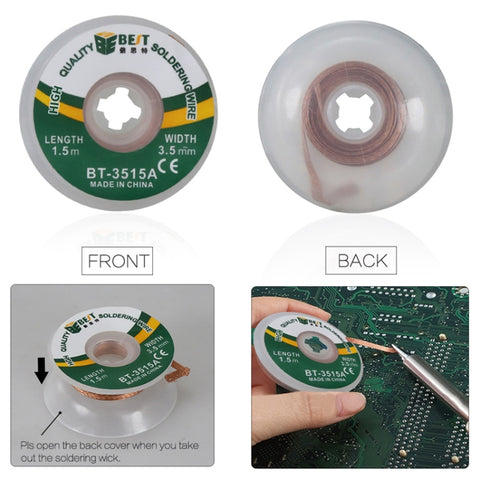BEST-3515A  3.5mm Desoldering Braid Solder Wire, BEST-3515A