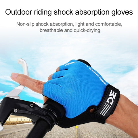 BaseCamp BC-204 Bicycle Half Finger Gloves Lycra Fabric Cycling Gloves, Size: XL, Size: XL