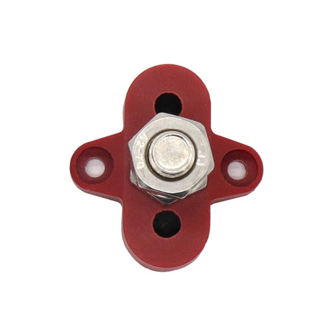 Single Heavy-Duty Terminal Studs Red M10 Bus Bar for Car / RV / Boat, M10 Red