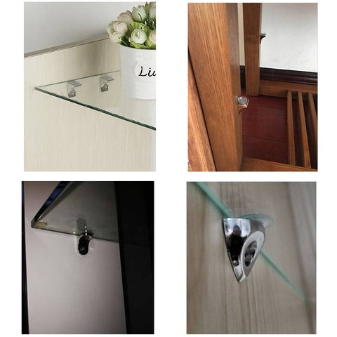 30 PCS Large Right Angle Thickened Zinc Alloy Bright Layer Sucker Plate Bracket, Weight: 12.2g, Large Right Angle