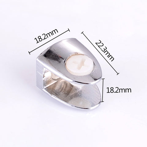 15 PCS Zinc Alloy Bright Fixed Bracket Connection Nail Glass Fixing Clamp, Nail