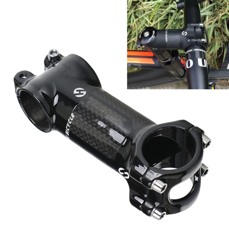 TOSEEK Road Mountain Bike Ultra-light Handlebar Stem Riser Faucet, Size: 6 Degree, 110mm (Gloss), 6 Degree, 110mm