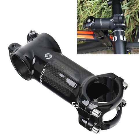TOSEEK Road Mountain Bike Ultra-light Handlebar Stem Riser Faucet, Size: 6 Degree, 110mm (Gloss), 6 Degree, 110mm