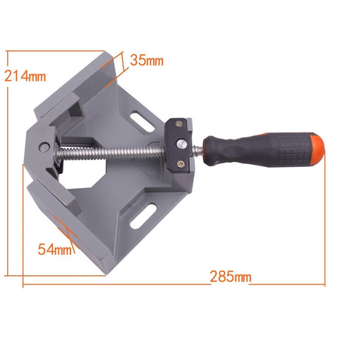 Aluminum Single Handle 90 Degree Right Angle Clamp Angle Clamp Woodworking Frame Clip Right Angle Folder Tool, Single Handle