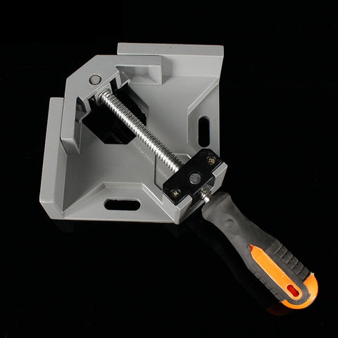 Aluminum Single Handle 90 Degree Right Angle Clamp Angle Clamp Woodworking Frame Clip Right Angle Folder Tool, Single Handle